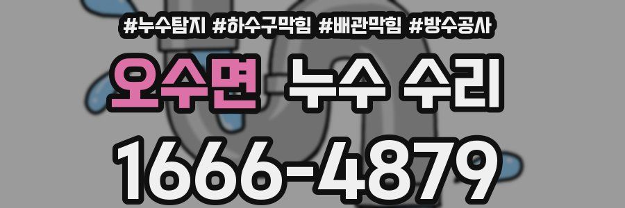 오수면 누수 수리