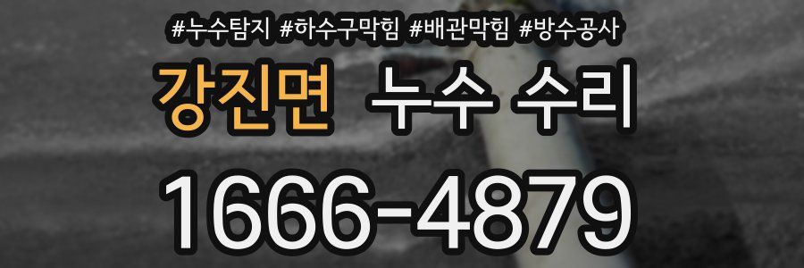 강진면 누수 수리