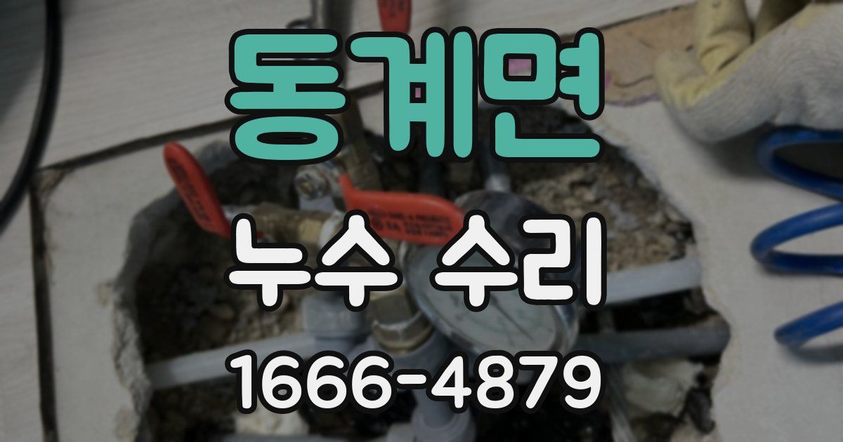 동계면 누수 수리