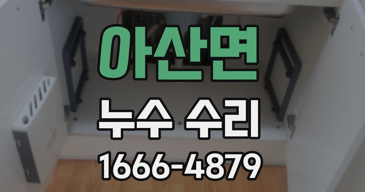 아산면 누수 수리