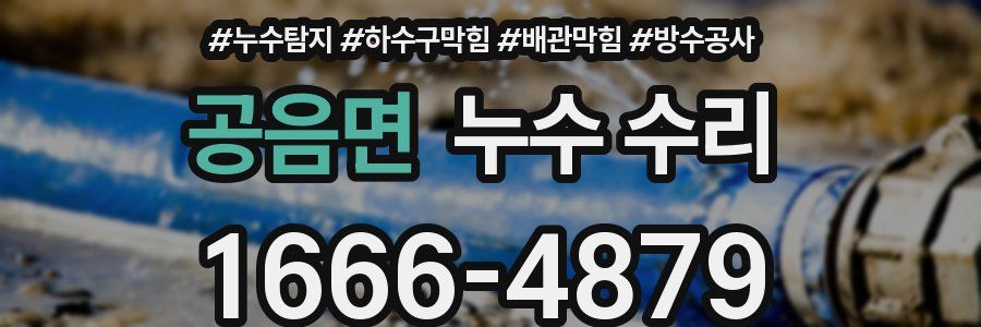 공음면 누수 수리