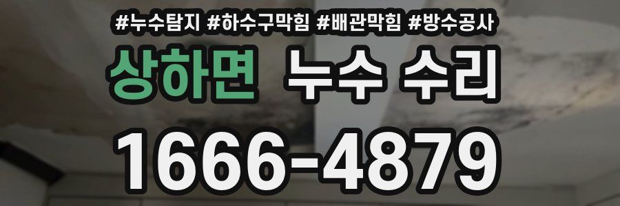 상하면 누수 수리