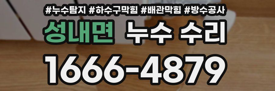 성내면 누수 수리