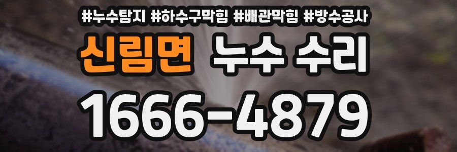 신림면 누수 수리