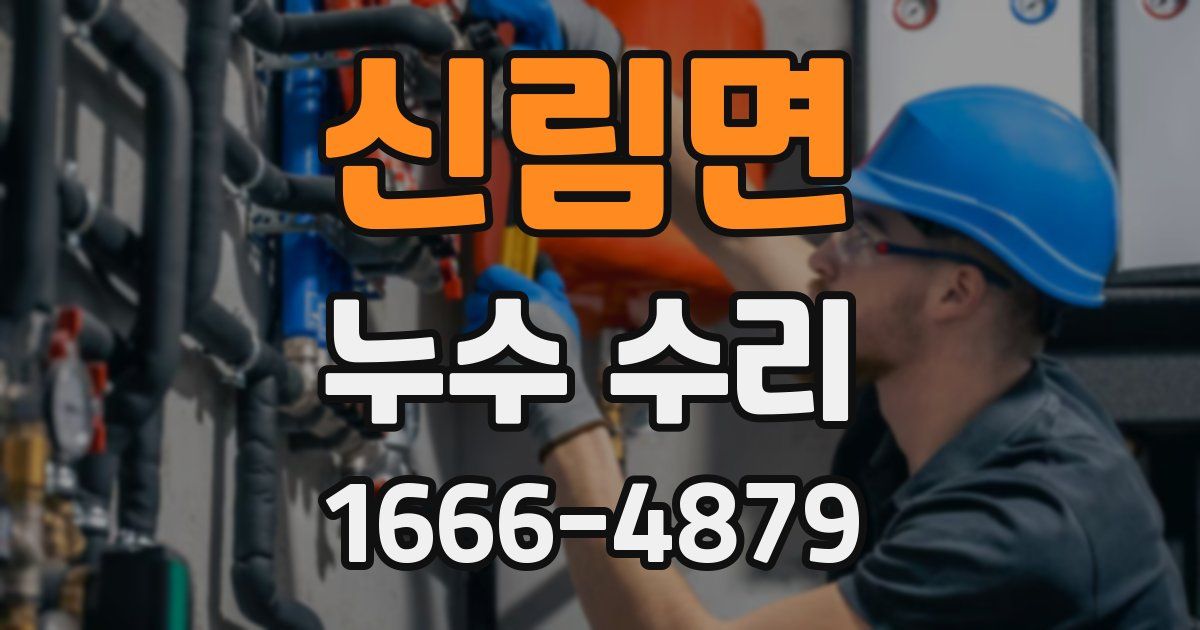 신림면 누수 수리