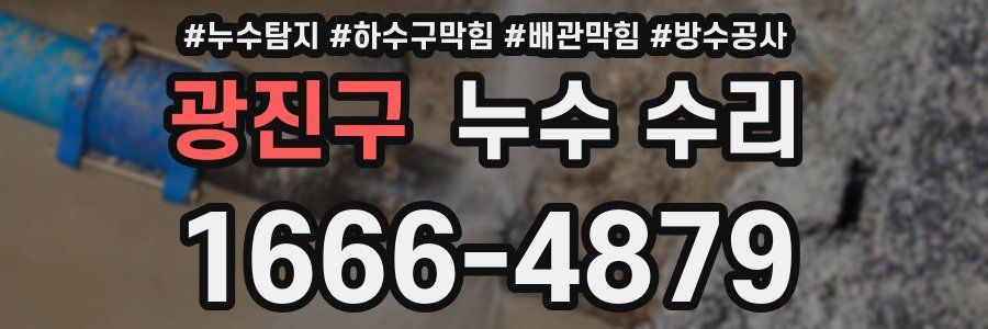 광진구 누수 수리