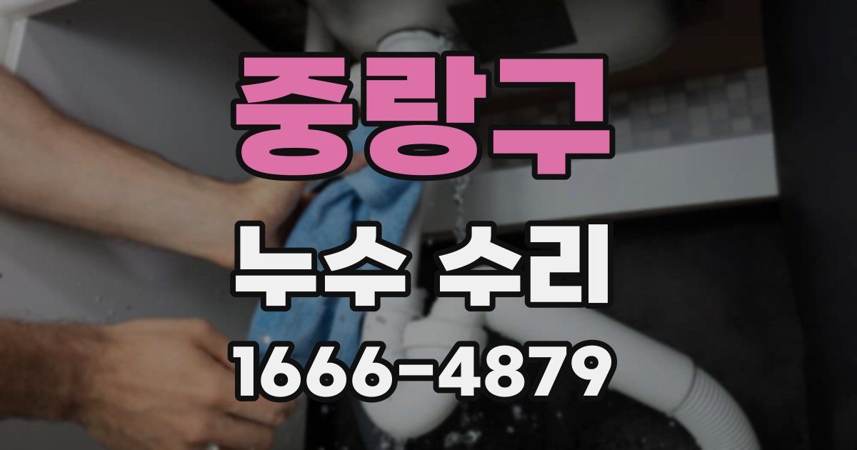 중랑구 누수 수리