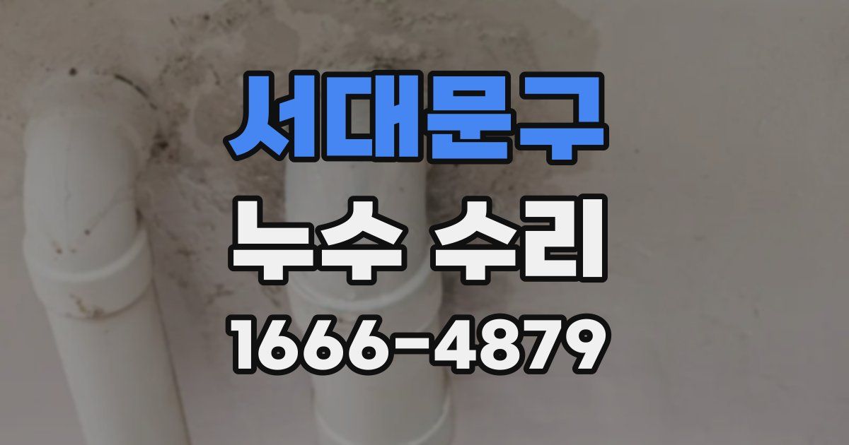 서대문구 누수 수리