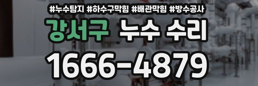 강서구 누수 수리