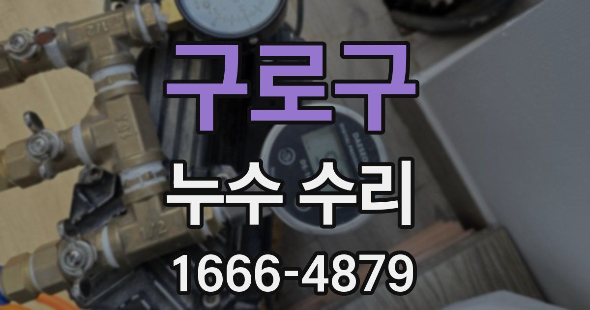 구로구 누수 수리