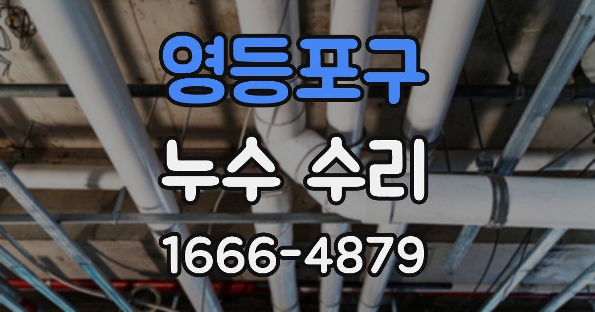 영등포구 누수 수리