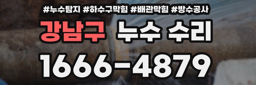 강남구 누수 수리