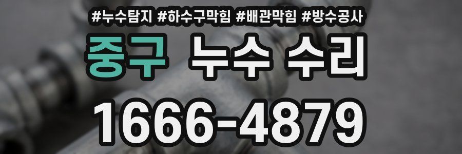 중구 누수 수리