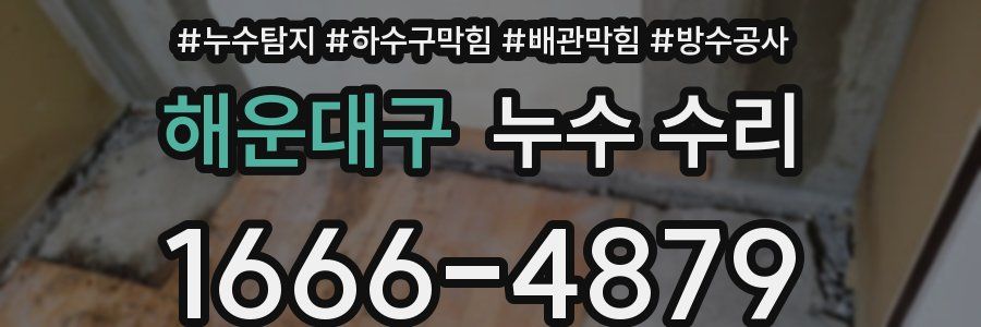 해운대구 누수 수리
