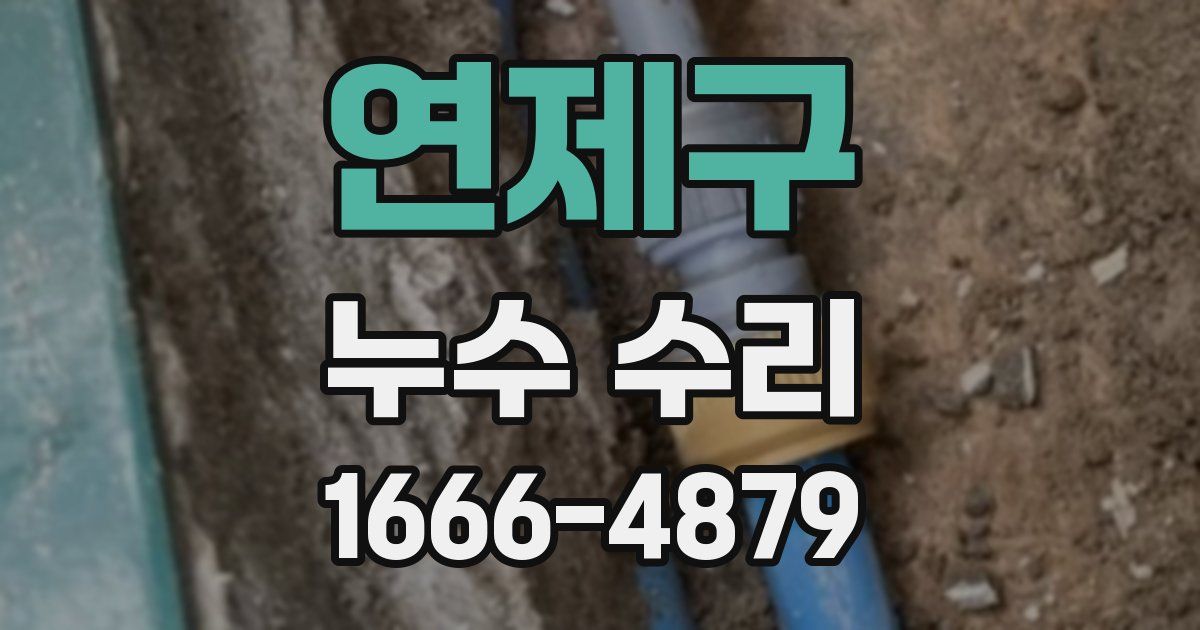 연제구 누수 수리
