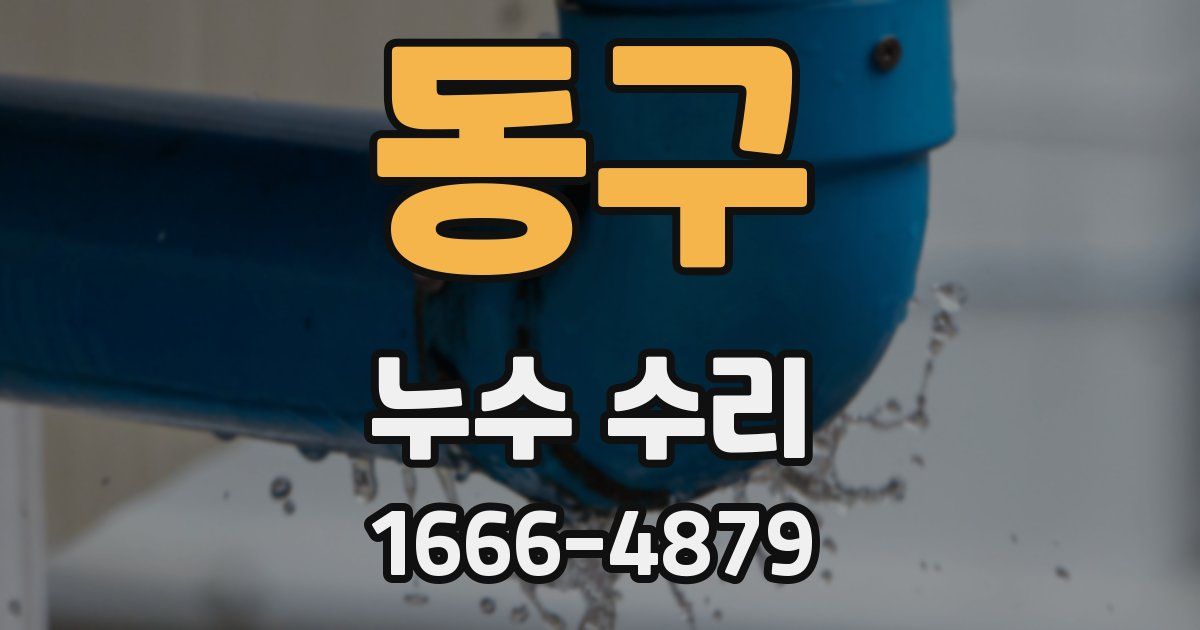 동구 누수 수리