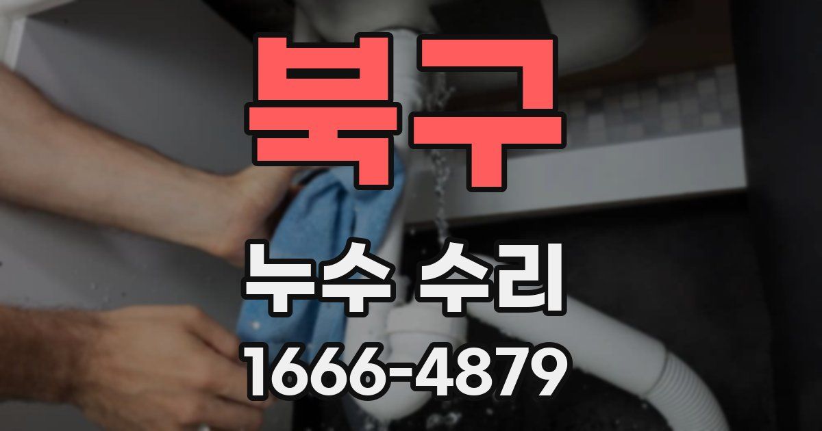 북구 누수 수리