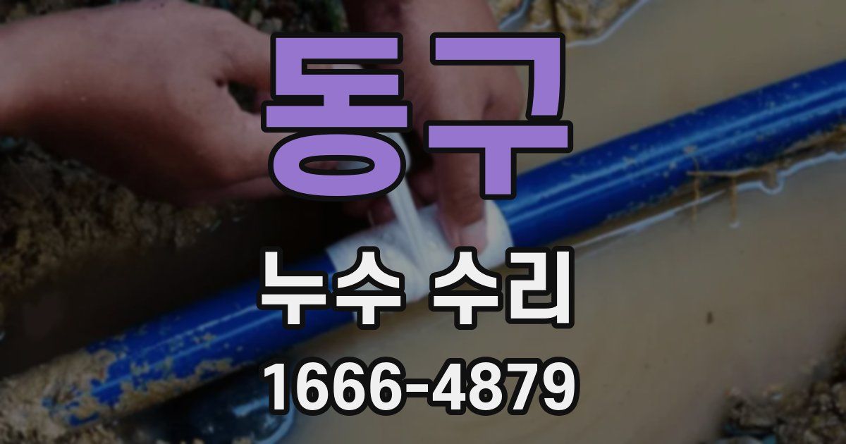 동구 누수 수리