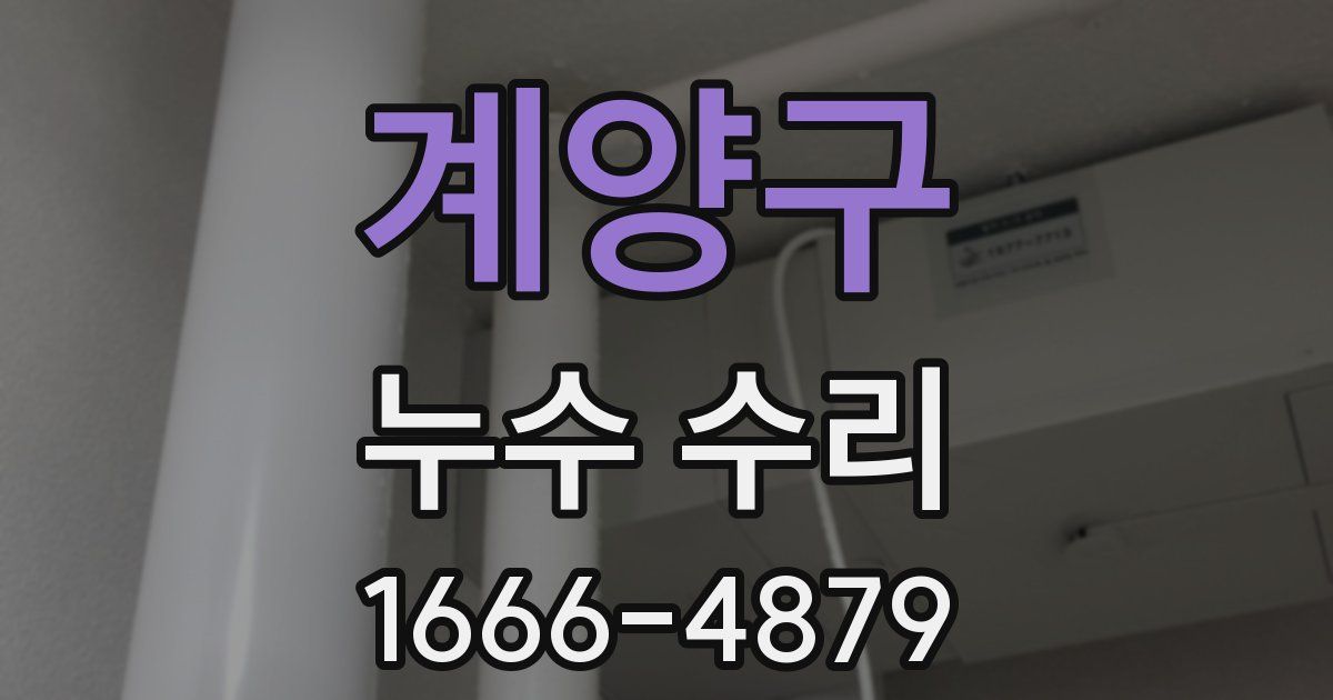 계양구 누수 수리