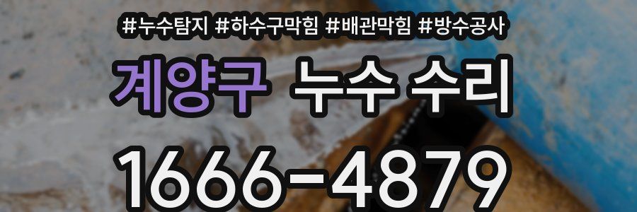 계양구 누수 수리