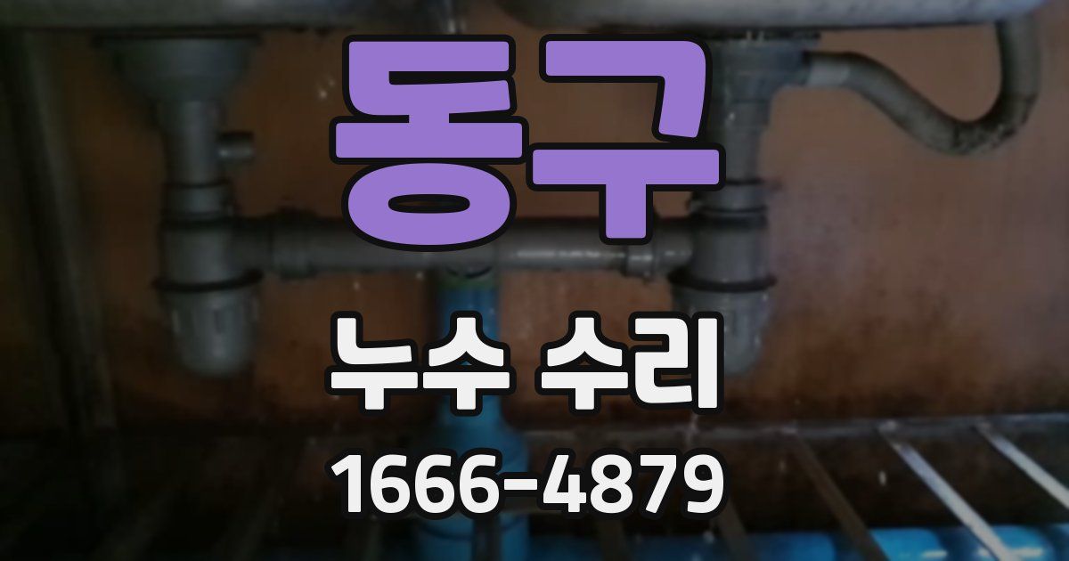 동구 누수 수리