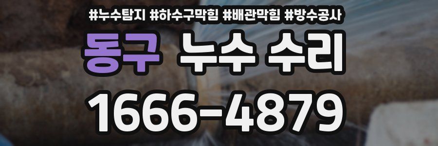 동구 누수 수리
