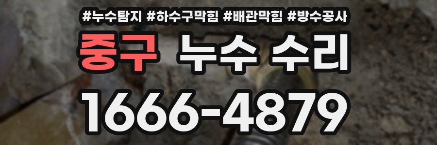 중구 누수 수리