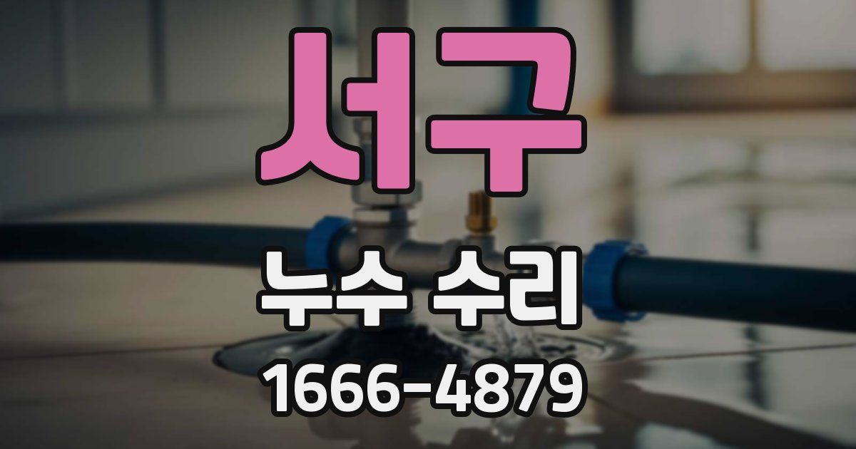 서구 누수 수리