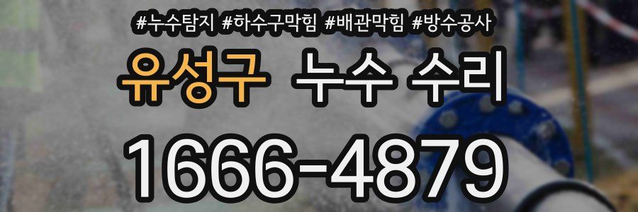 유성구 누수 수리