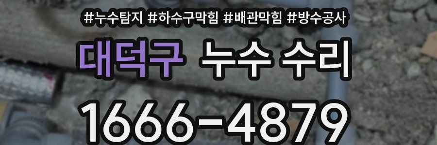 대덕구 누수 수리