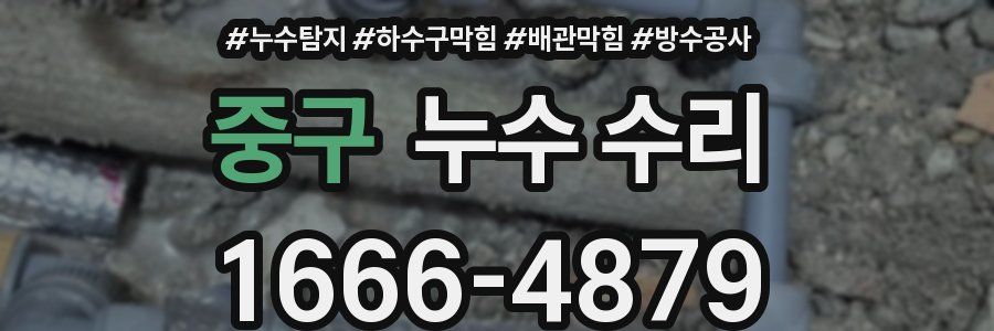 중구 누수 수리