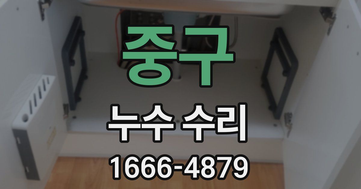 중구 누수 수리