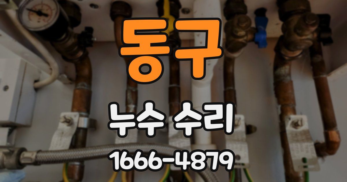 동구 누수 수리