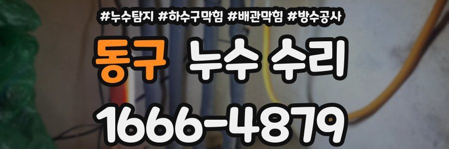 동구 누수 수리