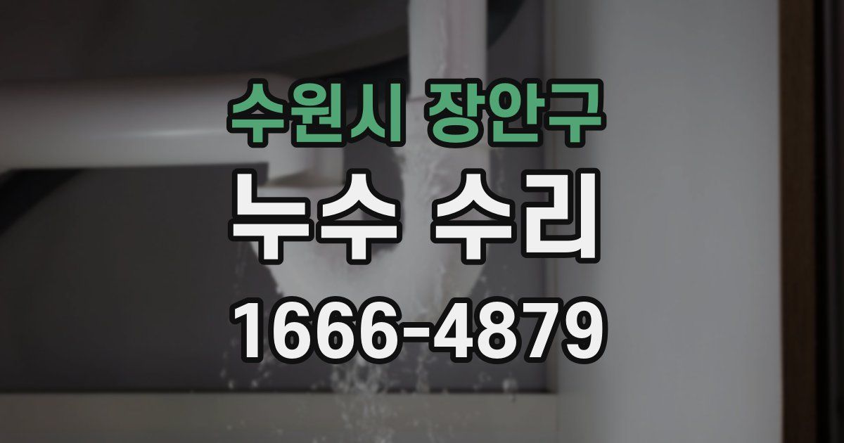 수원시 장안구 누수 수리