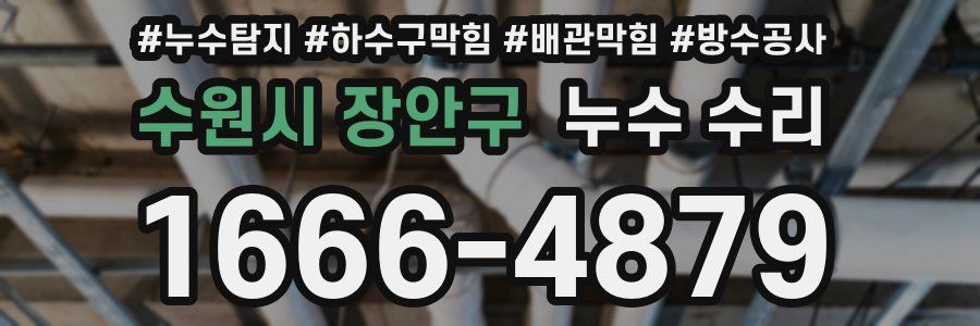 수원시 장안구 누수 수리