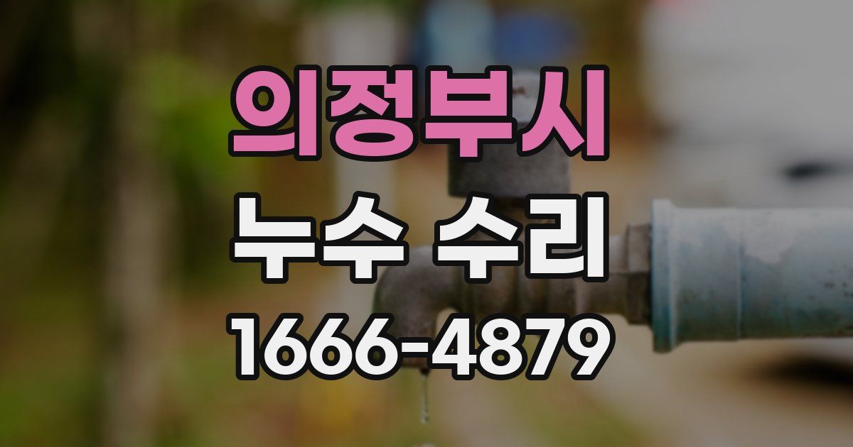 의정부시 누수 수리