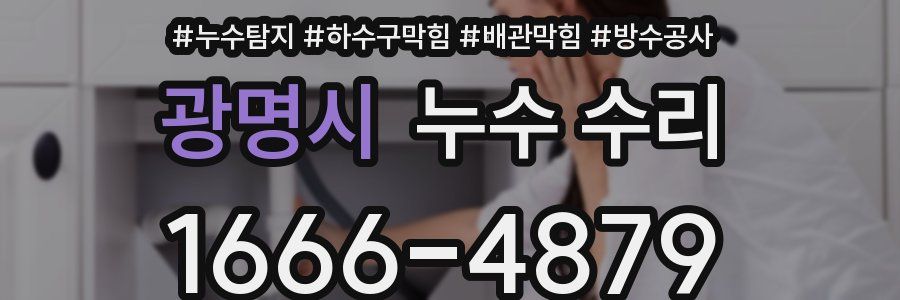 광명시 누수 수리