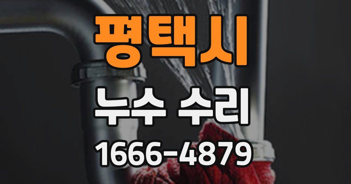 평택시 누수 수리