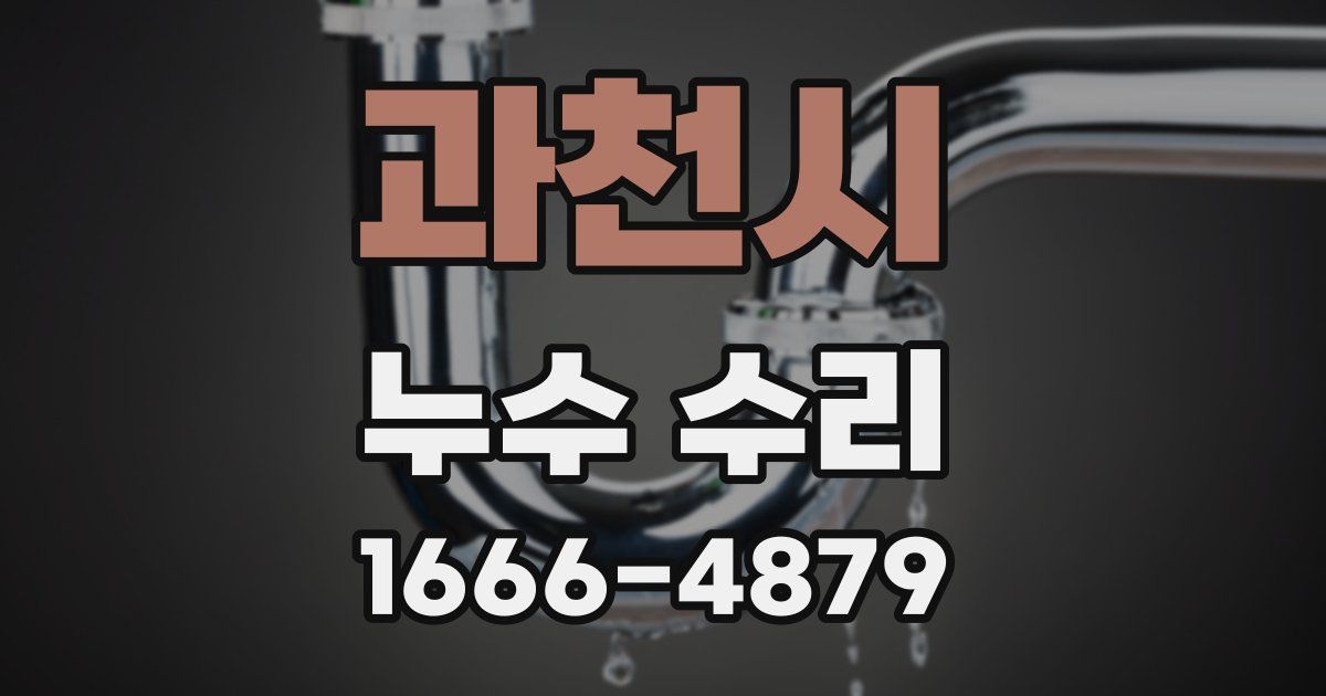과천시 누수 수리