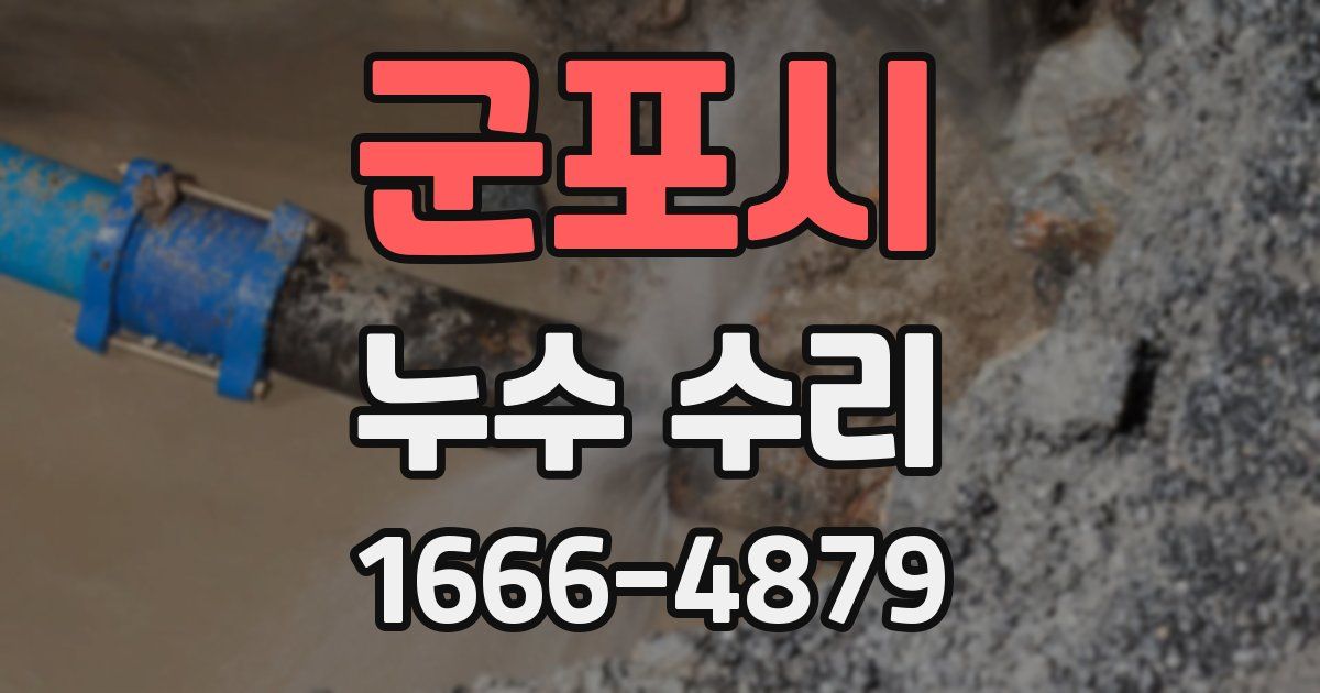 군포시 누수 수리
