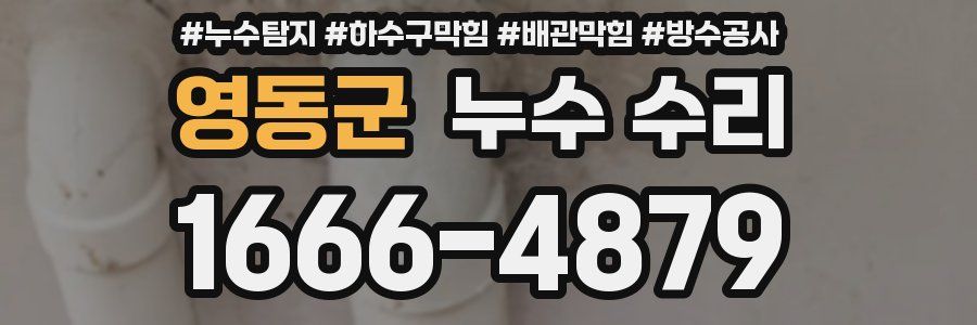 영동군 누수 수리