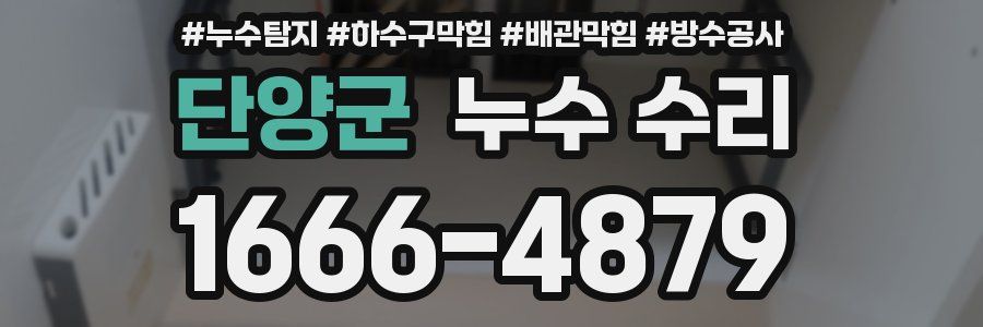 단양군 누수 수리