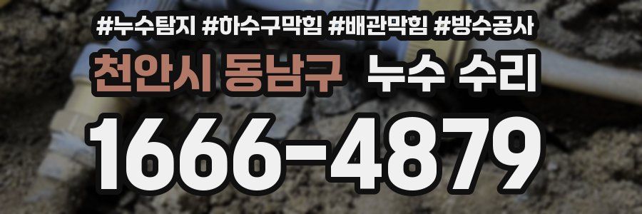 천안시 동남구 누수 수리