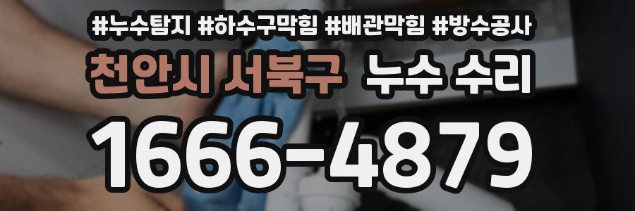천안시 서북구 누수 수리