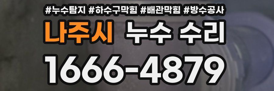 나주시 누수 수리