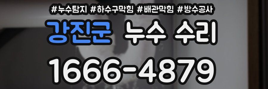 강진군 누수 수리