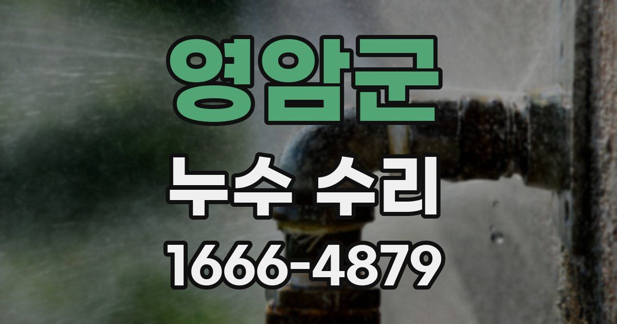 영암군 누수 수리