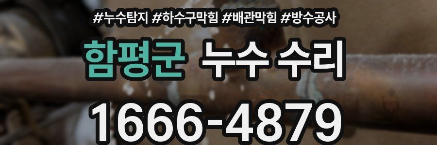 함평군 누수 수리