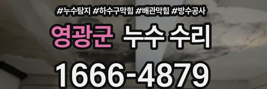 영광군 누수 수리